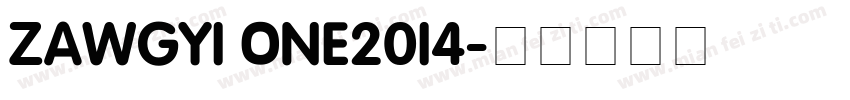 Zawgyi One2014字体转换